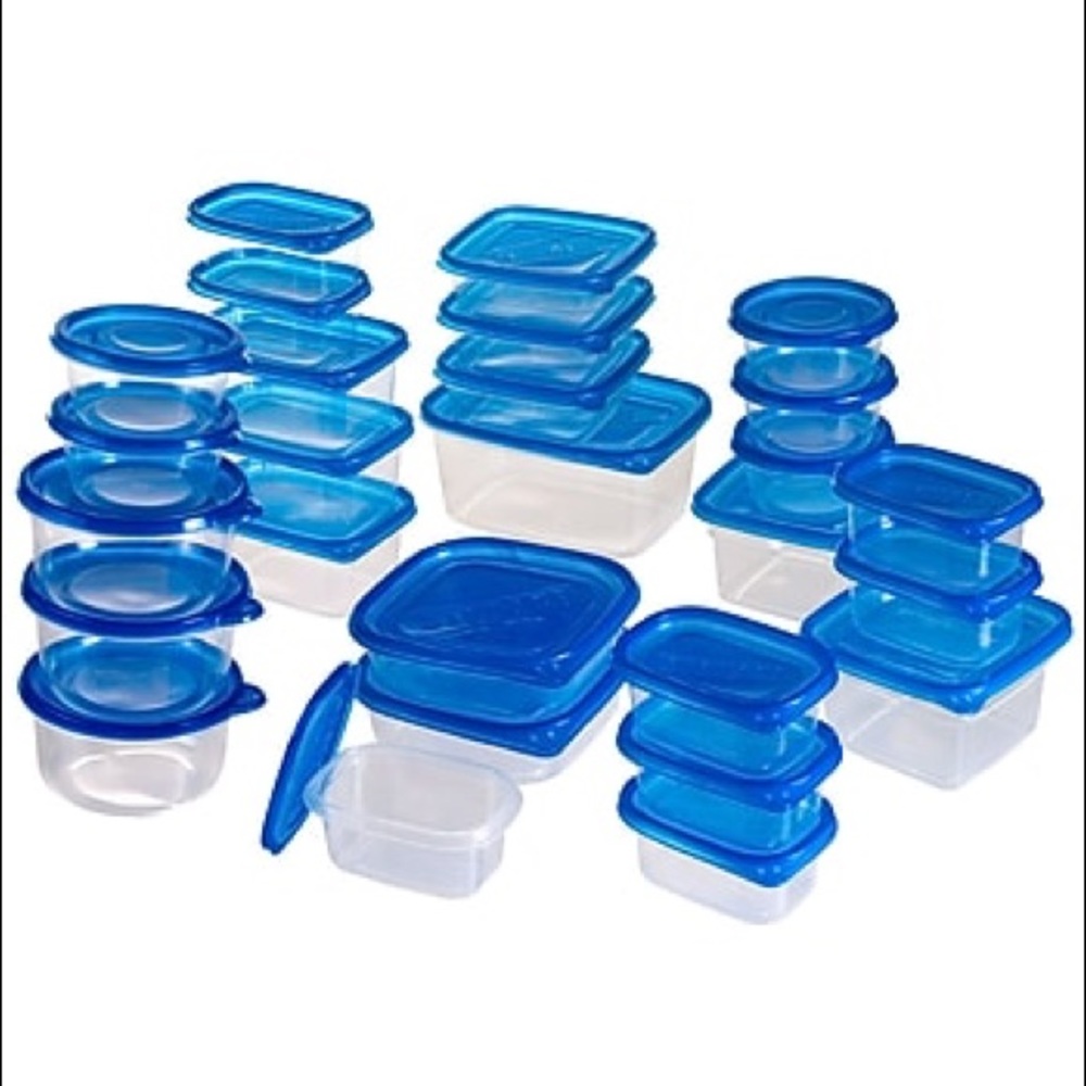 54 piece storage containers including lids by gourmet solutions